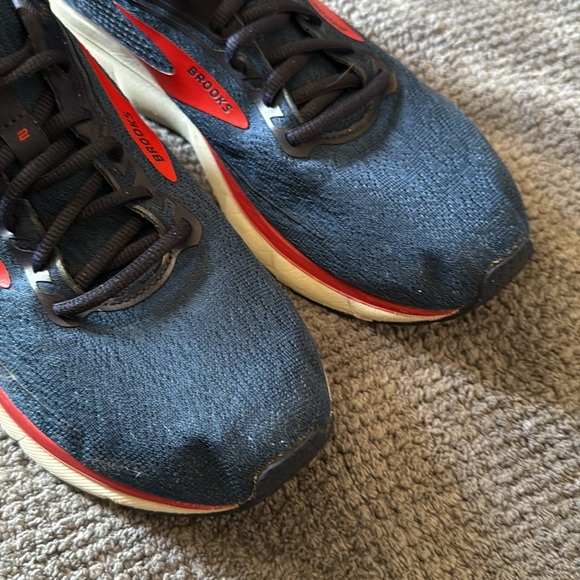 Brooks Trace 2 Men’s Running Shoes 9.5 Blue Red Athletic Sneakers Gym‎ Trainers - Picture 3 of 13